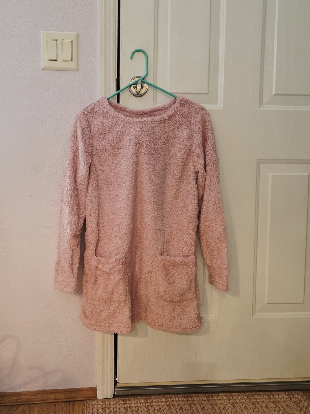 NEW Cozy Teddy Small Womens Jacket - Pink Faux Shearling